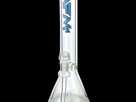 AFM Glass Inline Perc Colored Lip 9mm Glass Beaker Bong on Sale