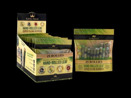 King Palm Rollie Size 25pk Leaf Tubes - 8ct For Sale