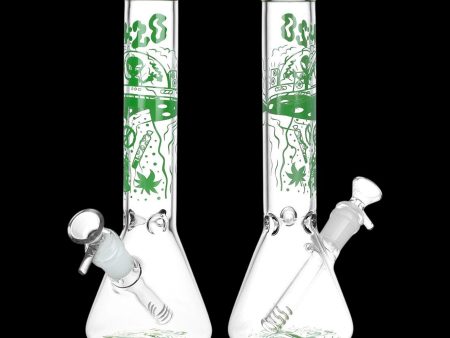 420 UFO Visitor Beaker Water Pipe Fashion