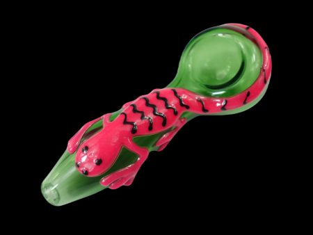 Cloud 8 Pink Lizard Hand Pipe For Sale