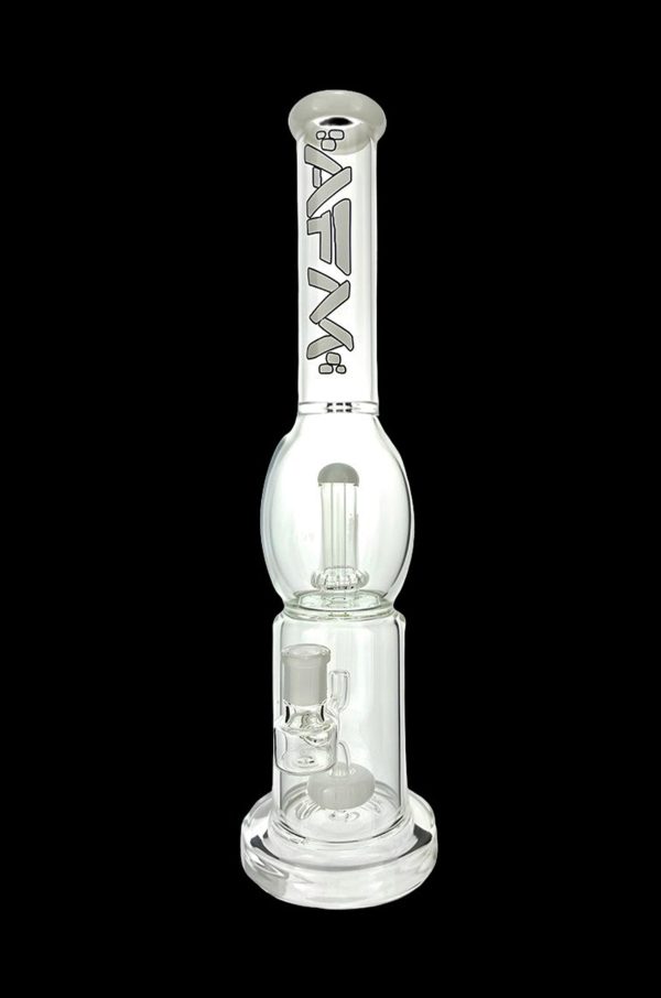 AFM Glass Double Circle Shower-head Perc Glass Beaker Bong For Cheap