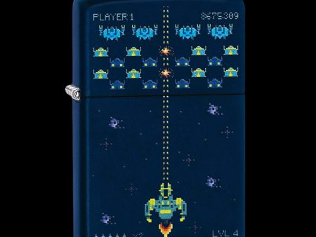 Zippo Lighter | Pixel Game | Navy Matte Online Sale