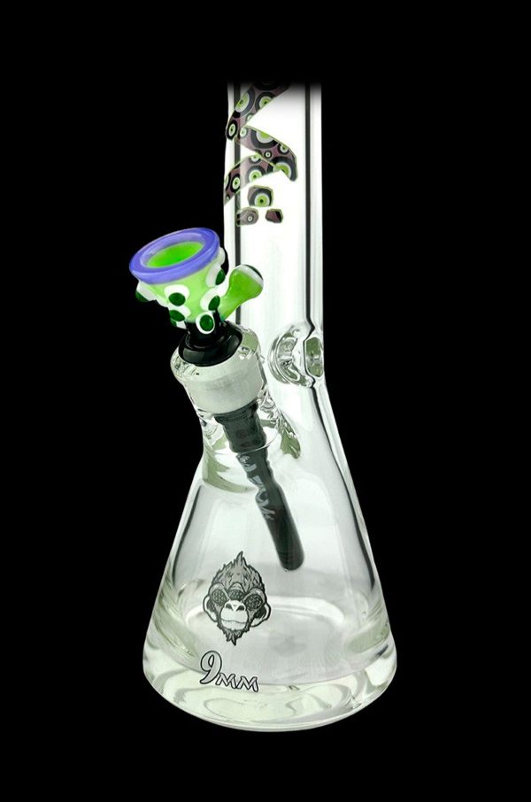 AFM Glass Evil Eye Clear Glass Beaker Bong Bundle For Discount