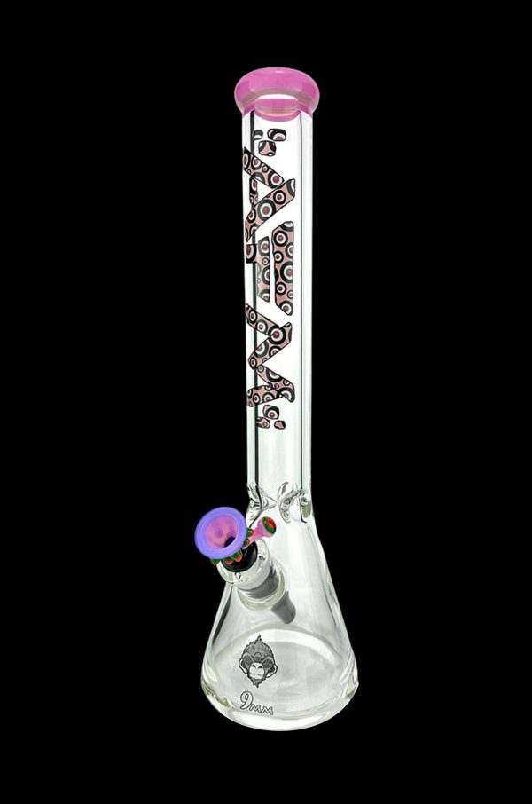 AFM Glass Evil Eye Clear Glass Beaker Bong Bundle For Discount