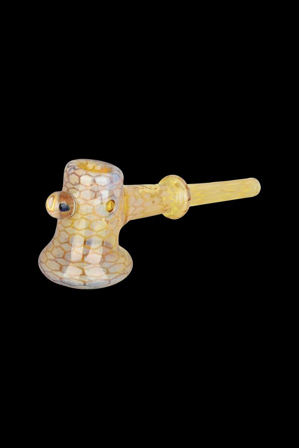 Pulsar Deco Hammer Hand Pipe with Opal Bead Online Hot Sale