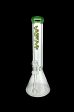 AFM Glass Inline Perc Colored Lip 9mm Glass Beaker Bong on Sale