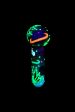 420 Painted Glow In The Dark Glass Hand Pipe - 6ct Bundle Supply