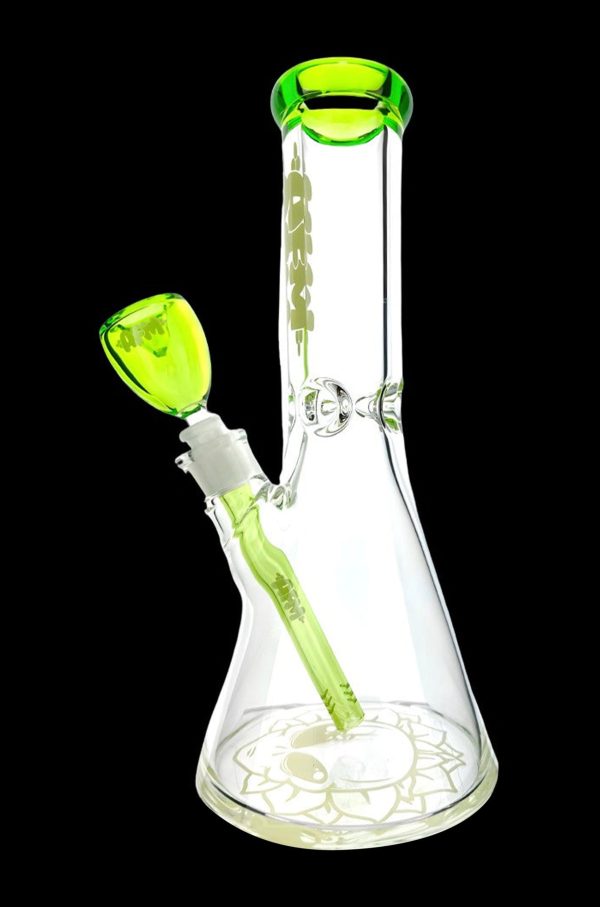 AFM Glass Chubbi Beaker Clear Colored Lip Beaker Bong Bundle Cheap