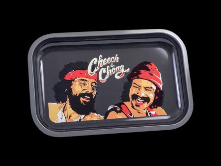 Cheech & Chong Metal Rolling Tray - Laughing Friends For Discount