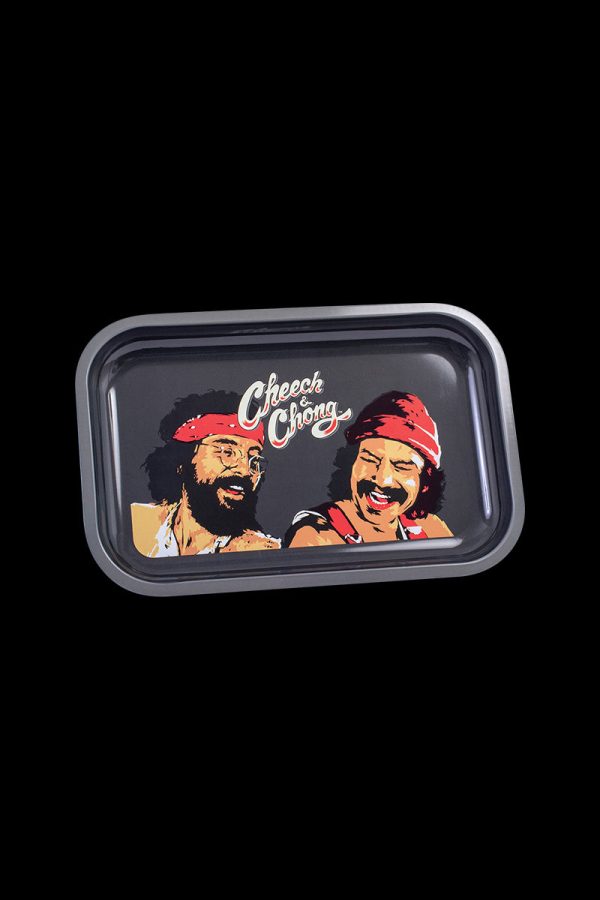 Cheech & Chong Metal Rolling Tray - Laughing Friends For Discount