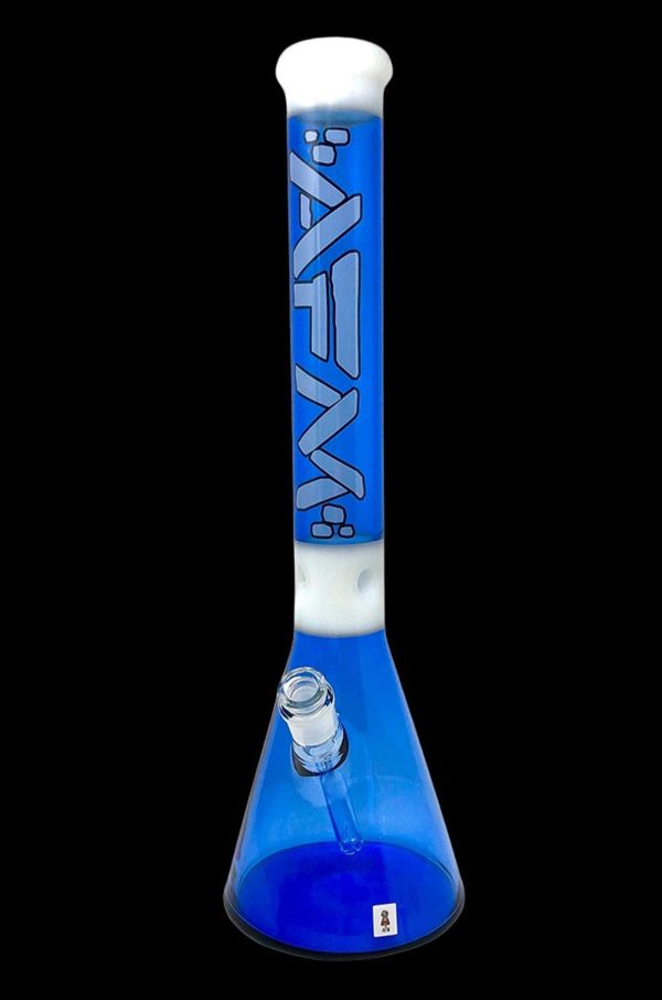 AFM Glass Pulsar Color Glass Beaker Bong - Ink Blue Online Hot Sale