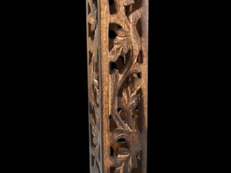 Carved Wood Square Tower Incense Burner Discount