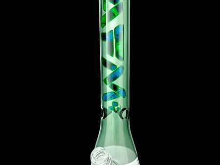 AFM Glass Quasar Glass Leaf Beaker Bong Online Hot Sale