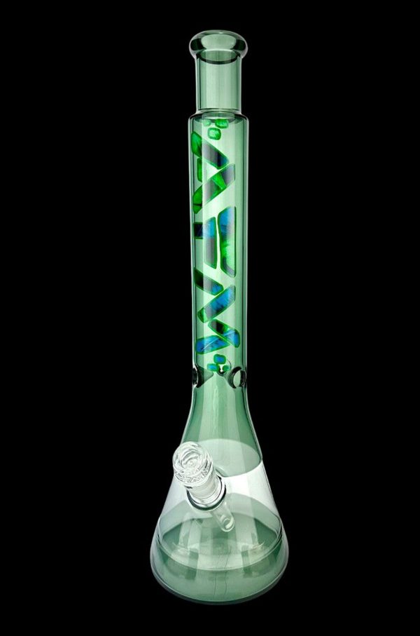 AFM Glass Quasar Glass Leaf Beaker Bong Online Hot Sale