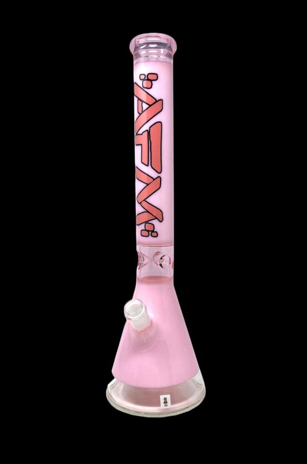 AFM Glass Pulsar Pink Glass Beaker Bong Sale