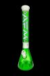 AFM Glass Pulsar Color Glass Beaker Bong - Forest Green  Ivory Online