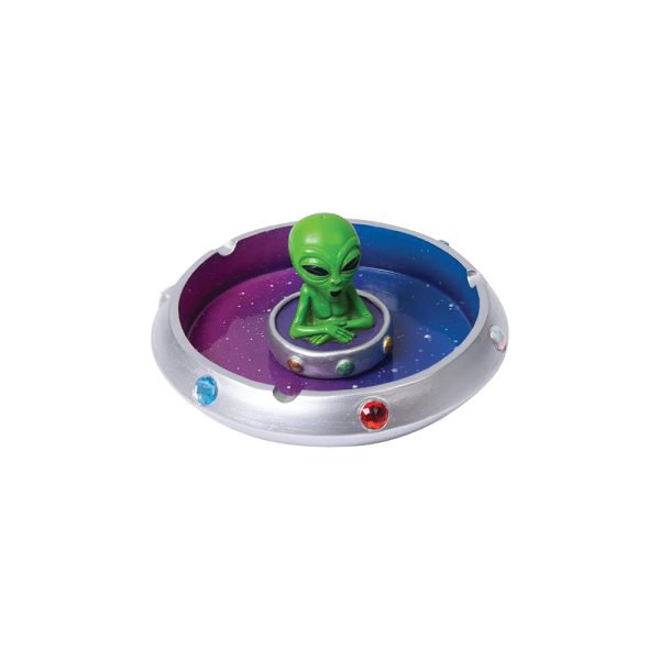 Alien in Flying Saucer Ashtray Online