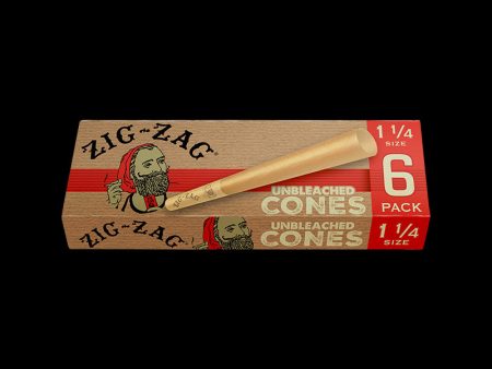 Zig Zag Unbleached Paper Cones - 24 Pack Hot on Sale