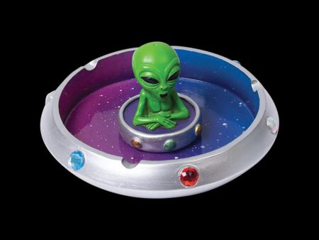 Alien in Flying Saucer Ashtray Online