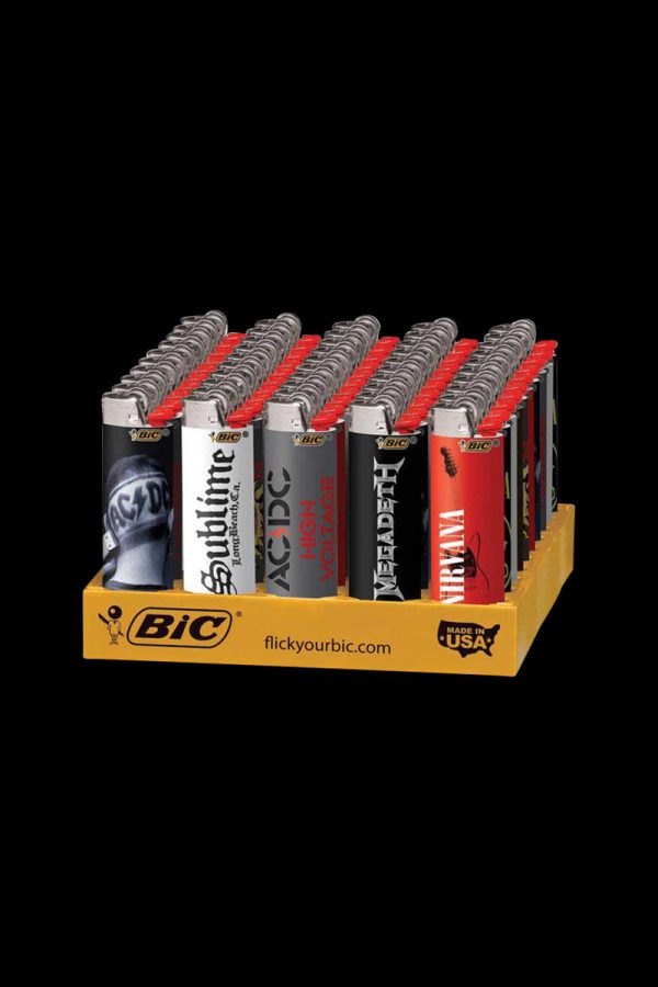 Bic Lighter  Big Rock Bands  - Bulk 50 Pack Supply