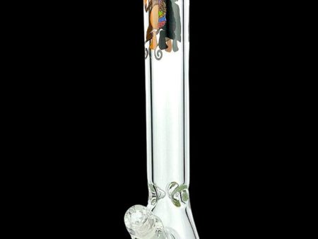 AFM Glass Skeletal Clear 9mm Glass Beaker Bong Fashion