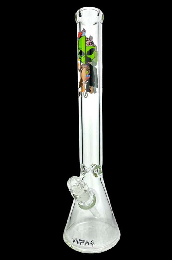 AFM Glass Skeletal Clear 9mm Glass Beaker Bong Fashion