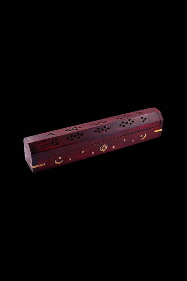 12 Inch Celestial Coffin Incense Burner - Red on Sale