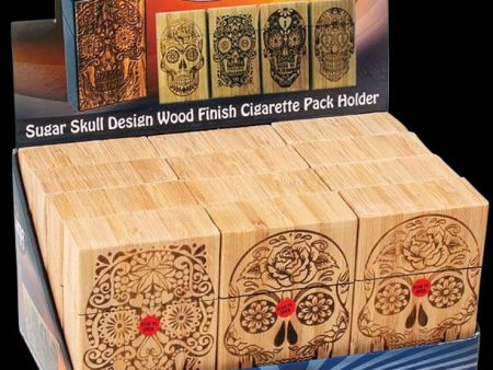 12pc Display Fujima Wood Cigarette Case - Kingsize Supply