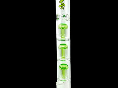 AFM Glass Ripper Triple Tree Perc Glass Straight Tube Bong Online Sale