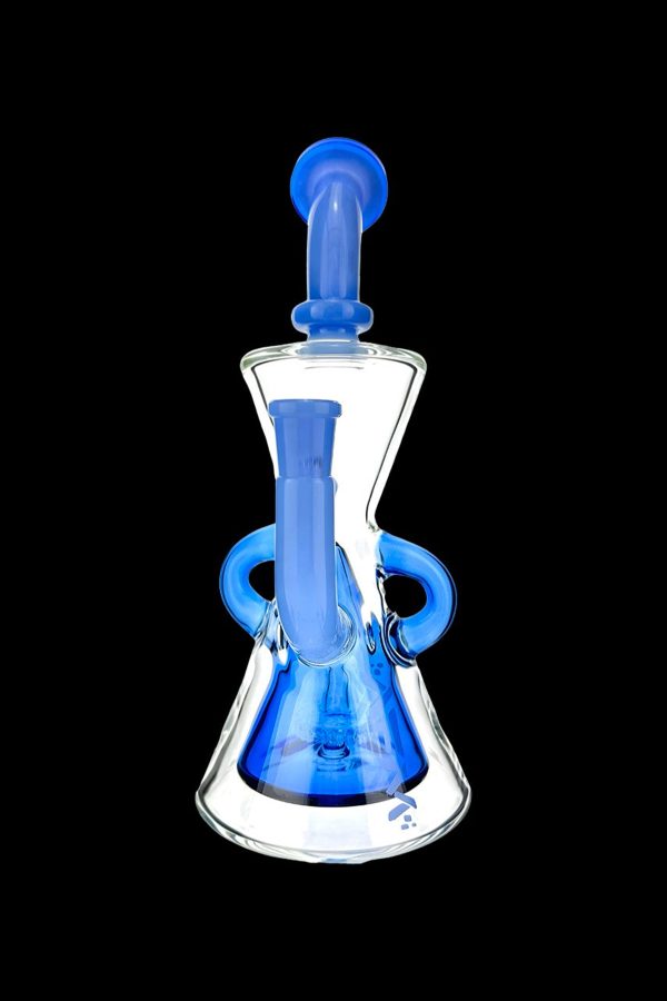 AFM Glass Hour Glass Colored Recycler Water Pipe For Sale