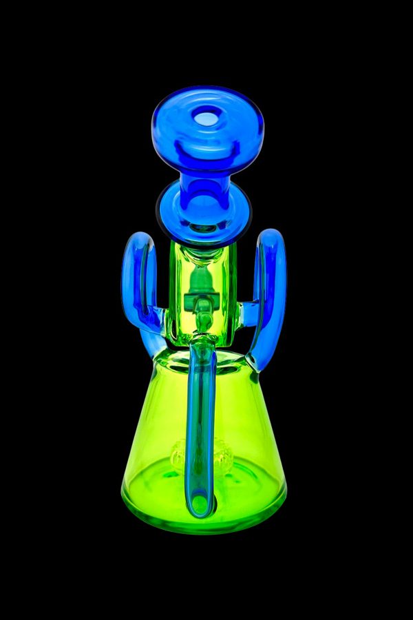 AFM Glass Double Ram Glass Recycler Water Pipe Online now