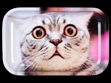 Metal Rolling Tray - Stoned Cat Online now