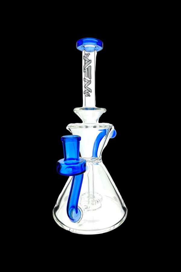 AFM Glass Tulip Clear Glass Recycler Water Pipe Fashion