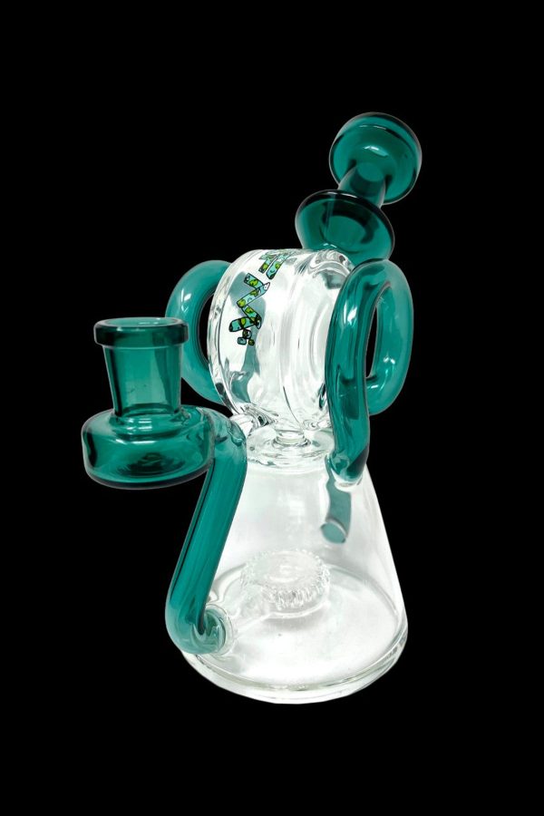 AFM Glass Double Ram Special Decal Glass Recycler Water Pipe on Sale