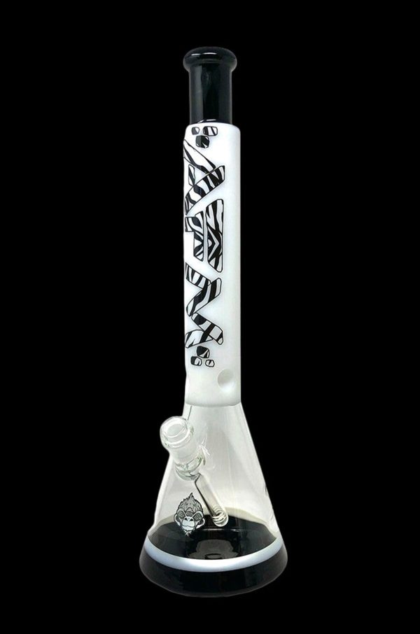 AFM Glass Zebra Glass Beaker Bong Online