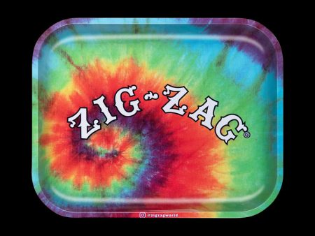 Zig Zag Large Tie-Dye Rolling Tray Hot on Sale