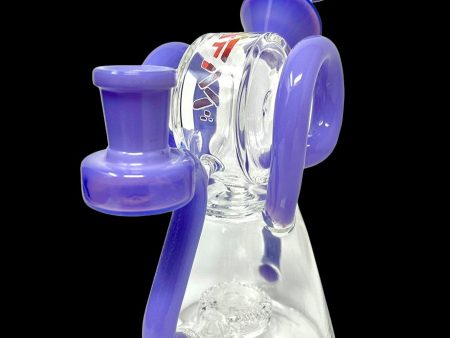 AFM Glass Double Ram Special Decal Glass Recycler Water Pipe on Sale