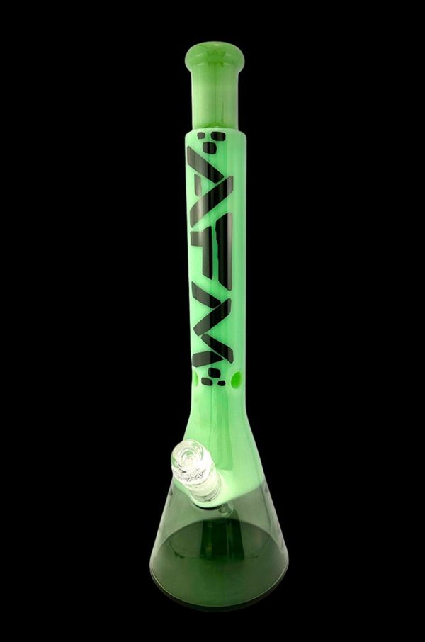 AFM Glass Quasar Glass Beaker Bong - Mint  Smokey on Sale