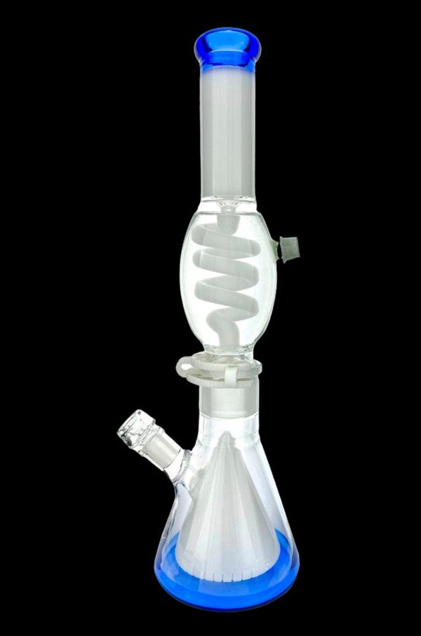 AFM Glass UFO Pyramid Glass Freezable Coil Beaker Bong For Cheap