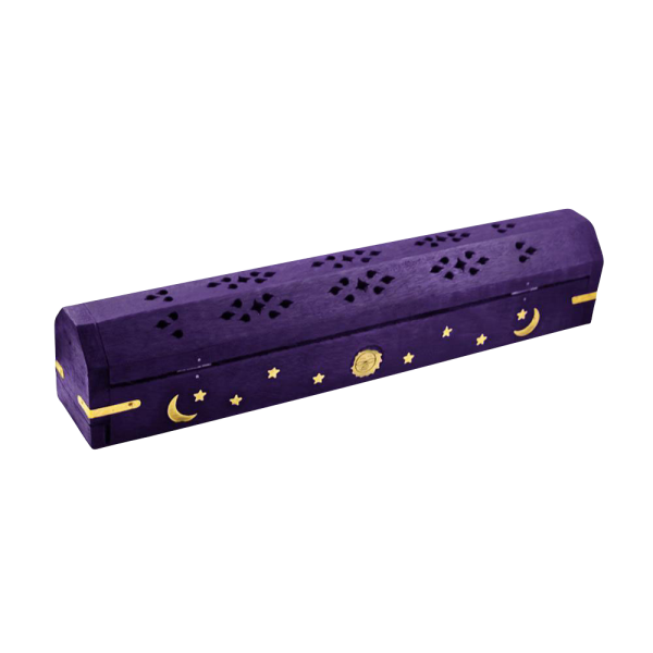 12 Inch Celestial Coffin Incense Burner - Violet Supply