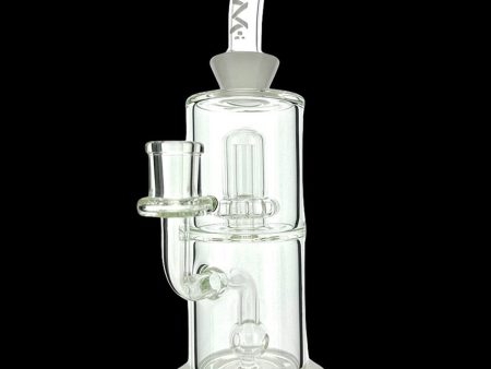 AFM Glass Dot Double Perc Glass Water Pipe For Cheap