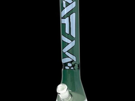 AFM Glass Quasar Glass Beaker Bong - Smokey  Ivory Hot on Sale