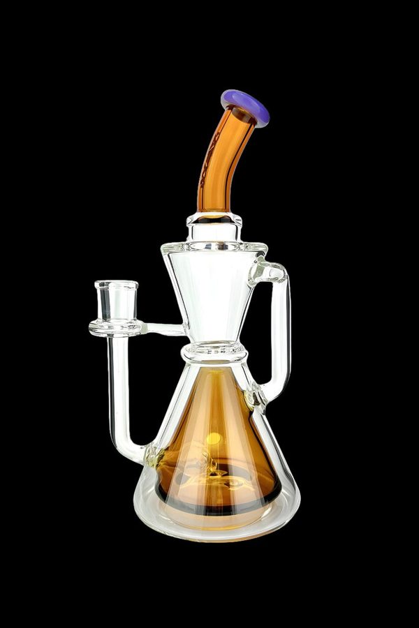 AFM Glass Pyramid Perc Glass Recycler Water Pipe Cheap