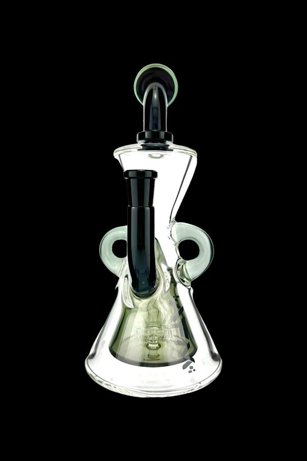 AFM Glass Hour Glass Colored Recycler Water Pipe For Sale