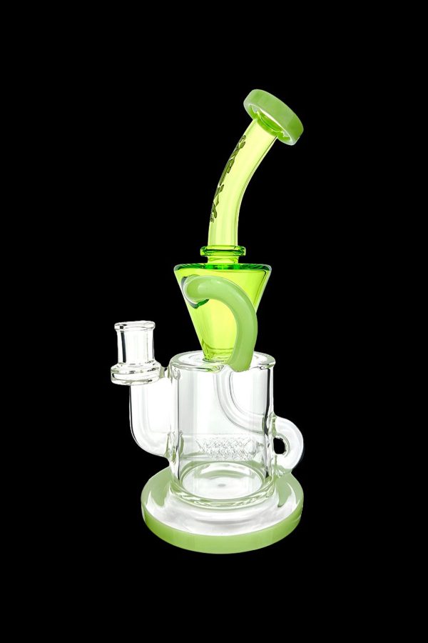 AFM Glass Drain Recycler Double Color Inline Water Pipe on Sale