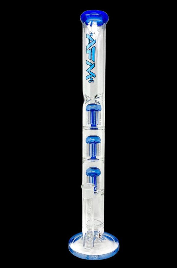 AFM Glass Ripper Triple Tree Perc Glass Straight Tube Bong Online Sale