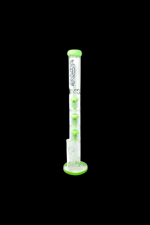 AFM Glass Ripper Triple Tree Perc Glass Straight Tube Bong Online Sale