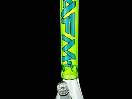 AFM Glass Quasar Glass Beaker Bong - Lime Sale