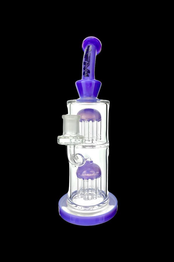 AFM Glass Double Tower Tree Colored Glass Water Pipe on Sale