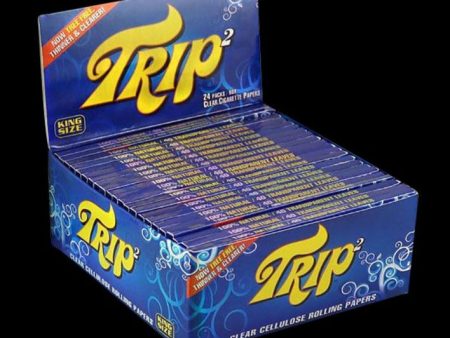 Trip2 Kingsize Clear Rolling Papers - 24 Pack Hot on Sale